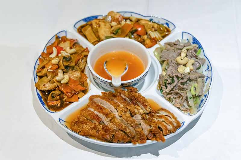 Men&uuml; f&uuml;r 2 Personen mit 4 verschiedenen Fleischsorten